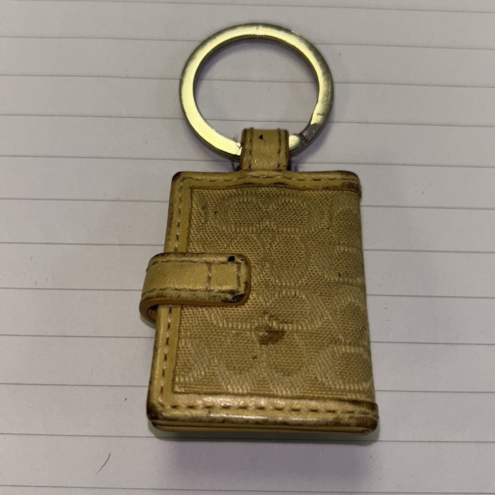 Coach Leather Hangtag Keychain Handbag Charm - Picture 12 of 16